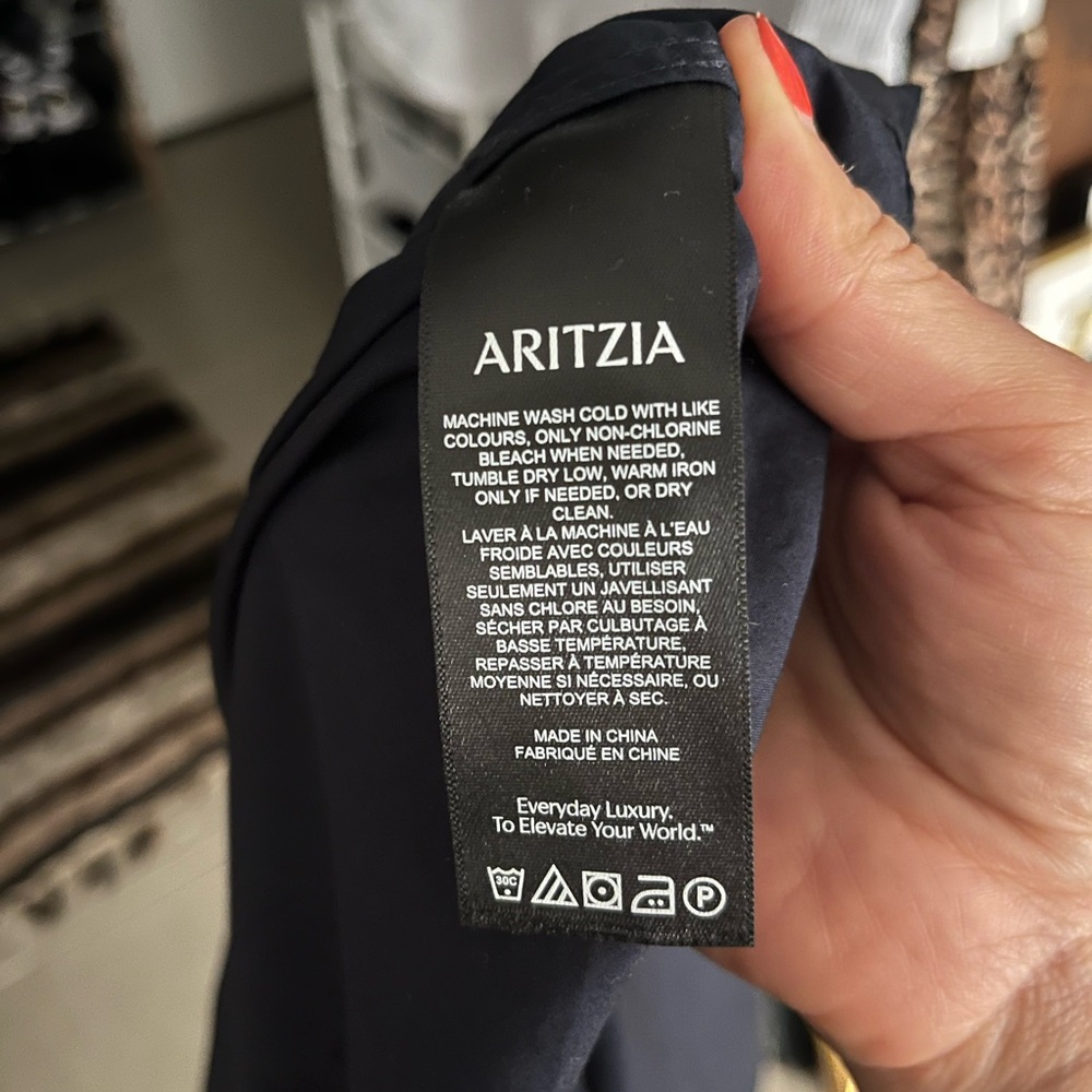 Aritzia Babaton Nouvelle Poplin Dress - Navy blue - Picture 5 of 5